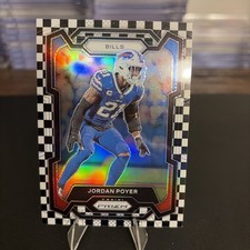 2023 Panini Prizm - Jordan Poyer #31 Black & White Checker Prizm