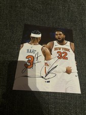 Karl Anthony Towns and Josh Hart Signed 8x10.