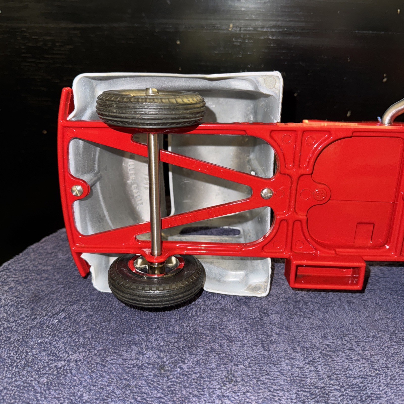 VINTAGE 1950’s SMITH MILLER COE GMC C.O.E TOW TRUCK WRECKER RED AND WHITE