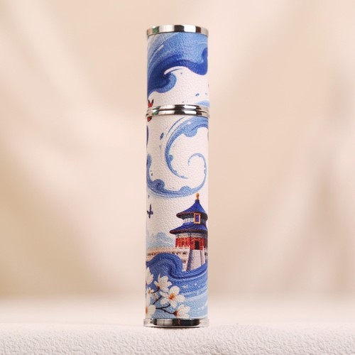 Empty Spray Bottle PU Leather Perfume Atomizer Bottle Travel - Picture 4 of 14