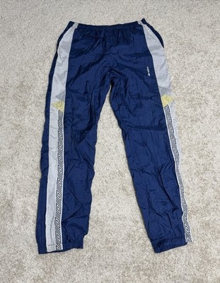 Vintage Umbro Track Pants Blue Parachute Retro 90s Sportswear Mens Size Medium