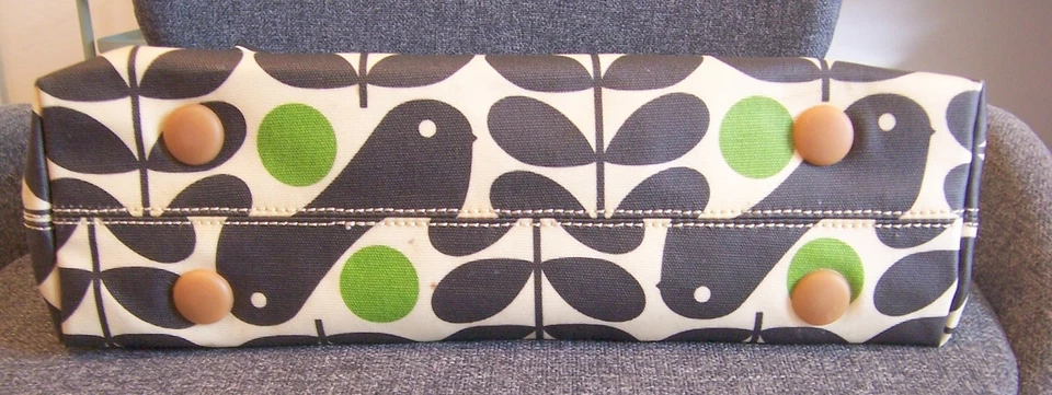 BOLSO BANDOLERA GRANDE ORLA KIELY MONEDERO ALGODÓN LAMINADO MARRÓN Foto 4 de 4