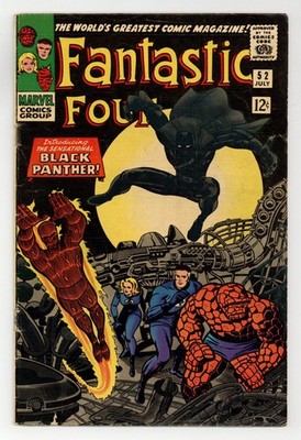 Fantastic Four #52 GD+ 2.5 1966 1st app. Black Panther