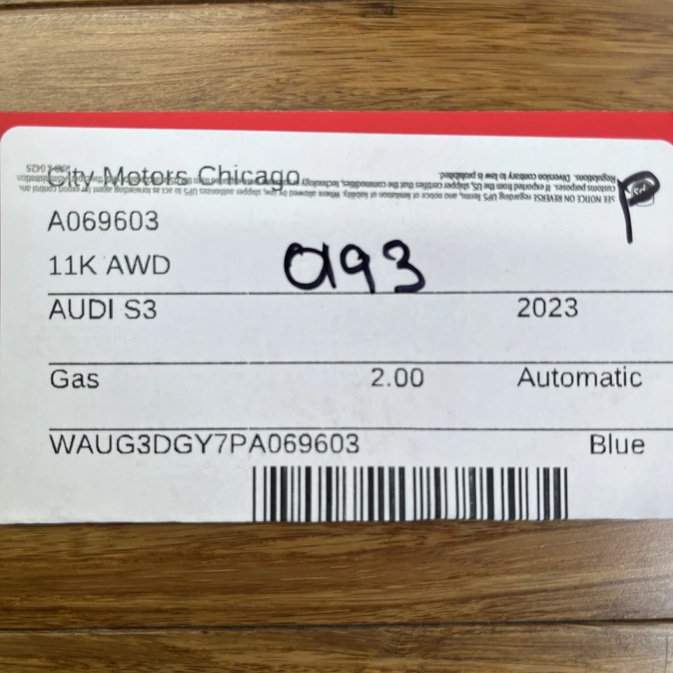 2022-2024 Audi S3 Front / Rear Carpet Floor Mats Right / Left Set Of 4 OEM PH - Image 2 of 4