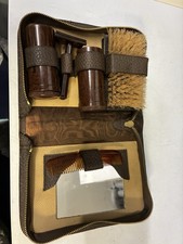 Lovely Vintage Collectible Men’s Travel Grooming Set With Bakerlite Components