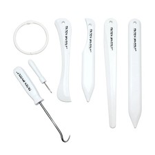 Enjoy Myself 7pcs Bone folder and Scoring Tool, Paper Folding White