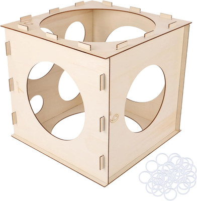 9 Löcher Holz Ballon Größe Würfel Box, 2'' bis 10'' Ballon Größe Messwerkzeug für