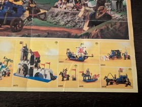 Vintage (1992) LEGO Product CASTLE - WOLFPACK Sets Poster - VERY RARE