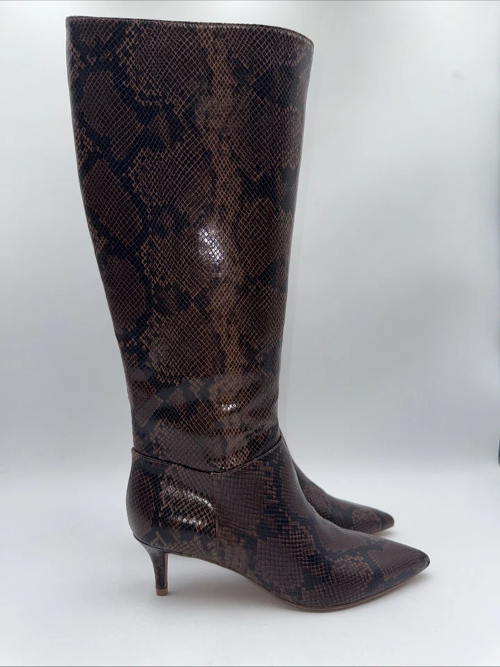 Jessica Simpson Mujer’s Bota Flerran Cuero Serpiente Talla 8.5 M Foto 3 de 4