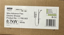 Mira 1.1785.003 Advance Flex 8.7 kW Thermostatic Electric Shower - White