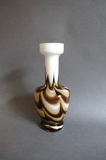 Vase en opaline de Florence marbrée design Carlo Moretti Vintage
