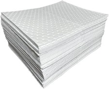 Heavy Weight Oil and Fuel only Absorbent Pads, 15" x 18" High Absorbency 10