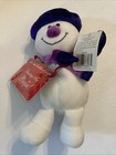 Commonwealth Christmas Plush Polar Bear Purple Sparkly Scarf Top Hat 6” 2005