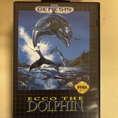 Ecco the Dolphin Sega Genesis CIB Complete with Hang Tab Manual Tested Working
