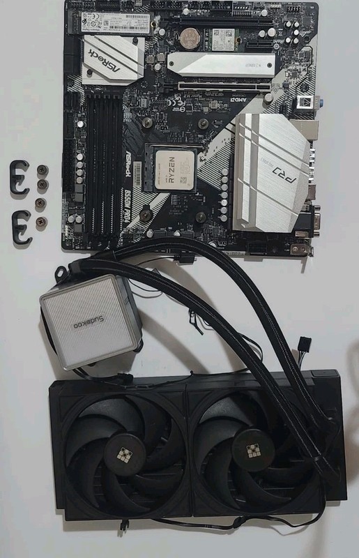 ASRock B550M Pro4 + AMD Ryzen 5 3600X + AIO CPU Cooler | 512GB NVME | M.2 Wifi 