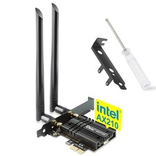 WiFi Card 6E 5400Mbps for Intel 6GHz 5Ghz 2.4GHz PCIe WiFi Card, BT 5.2, PC...