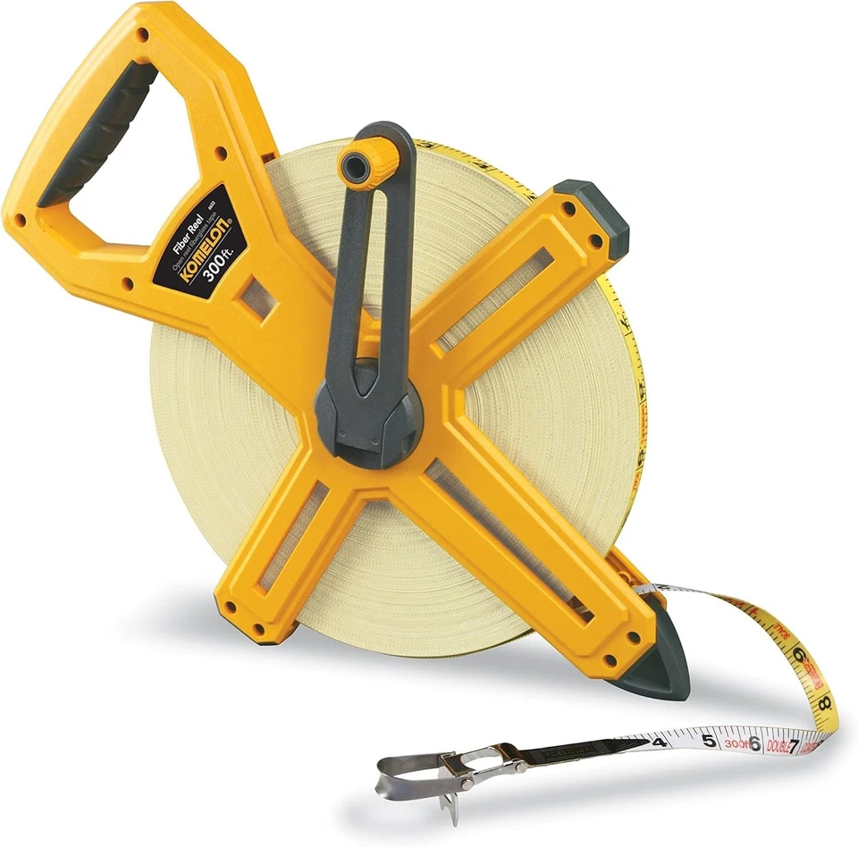 Misuratore a nastro in fibra di vetro giallo Hi-Viz - Immagine 4 di 4