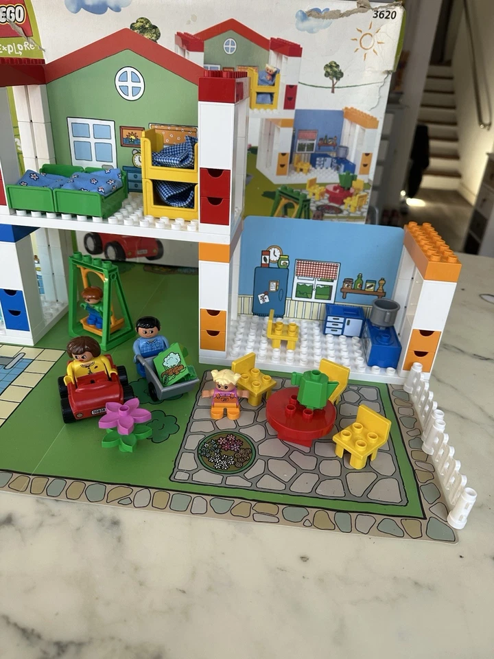 RARE LEGO DUPLO EXPLORE 3620 VINTAGE  2002 GRANDE MAISON TRANSFORMABLE PLAYHOUSE - Photo 4/4