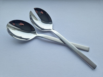 WMF Lyric plus protect 2-tlg. Salatbesteck groß, teimattiert, 23,5 cm, Cromargan