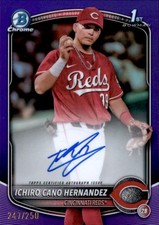 2025 Bowman #BCP-18 Ichiro Cano Hernandez Chrome Purple Refractor #/250