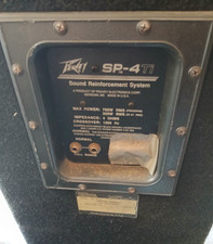 2 Peavey SP-4Ti PA Speaker Wired Passive Full Range 350W Black Metal 4 Ohms