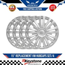 New 15 Replacement Vw Hubcaps Set4 For 2010-2014 Volkswagen Golf