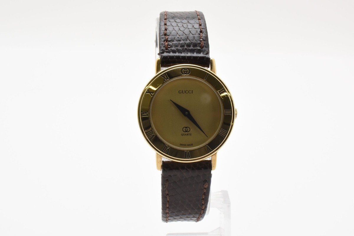 Vintage [N MINT] Gucci 3001L Gold Dial Women's 26mm Quartz