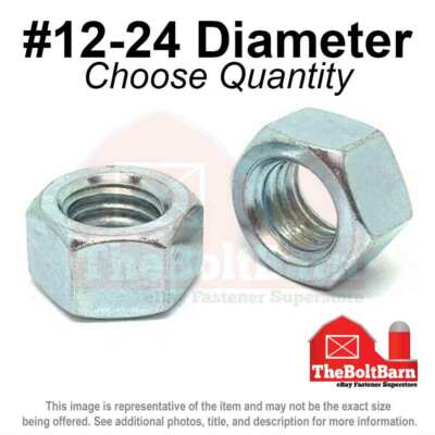 50108 Heavy Hex Nut, 5/16-18, Zinc Plated, Low Carbon Steel