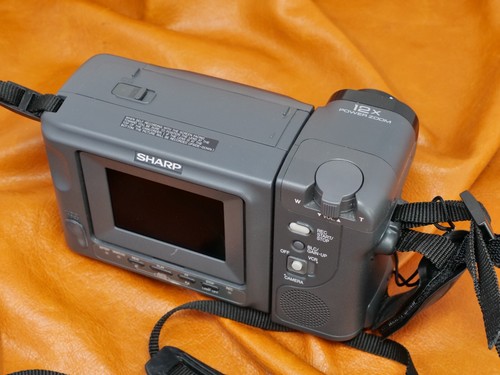 #1482 SHARP ViewCam Hi8 Videocamera a nastro vintage VL-E78E FUNZIONANTE - Foto 6 di 14