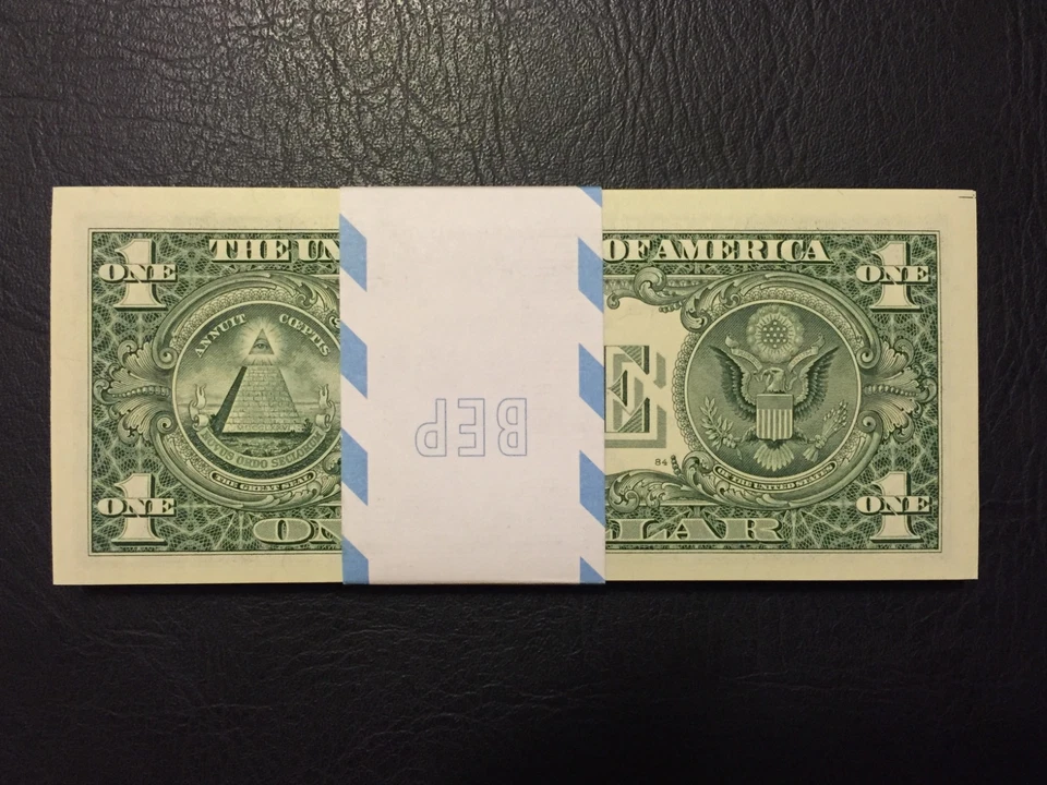 2003 STAR NOTE $1 Dollar Atlanta ,Crisp, Uncirculated ,consecutive - Image 3 of 3