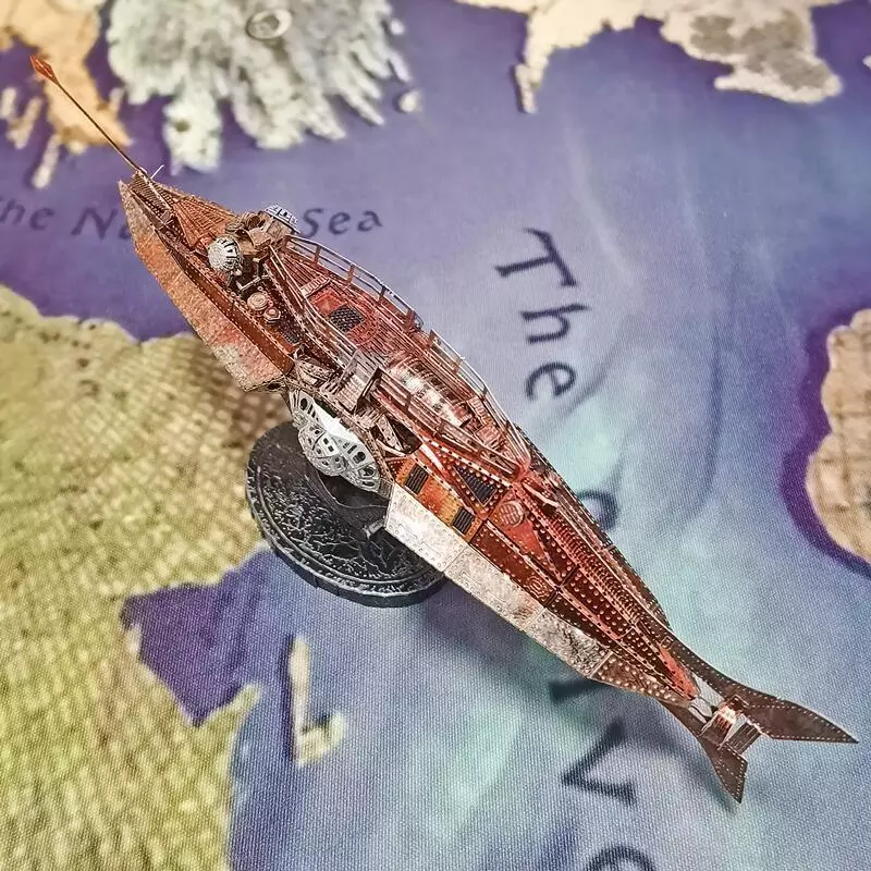 3D Metal Puzzle Nautilus Assembly Model Kit DIY Laser Cut Adults Toys 2022 HOT - Image 4 of 4