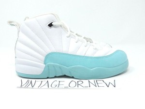 white and turquoise 12s