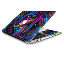 Skin Wrap for Macbook Air 11 inch Neon Color Swirl Glass