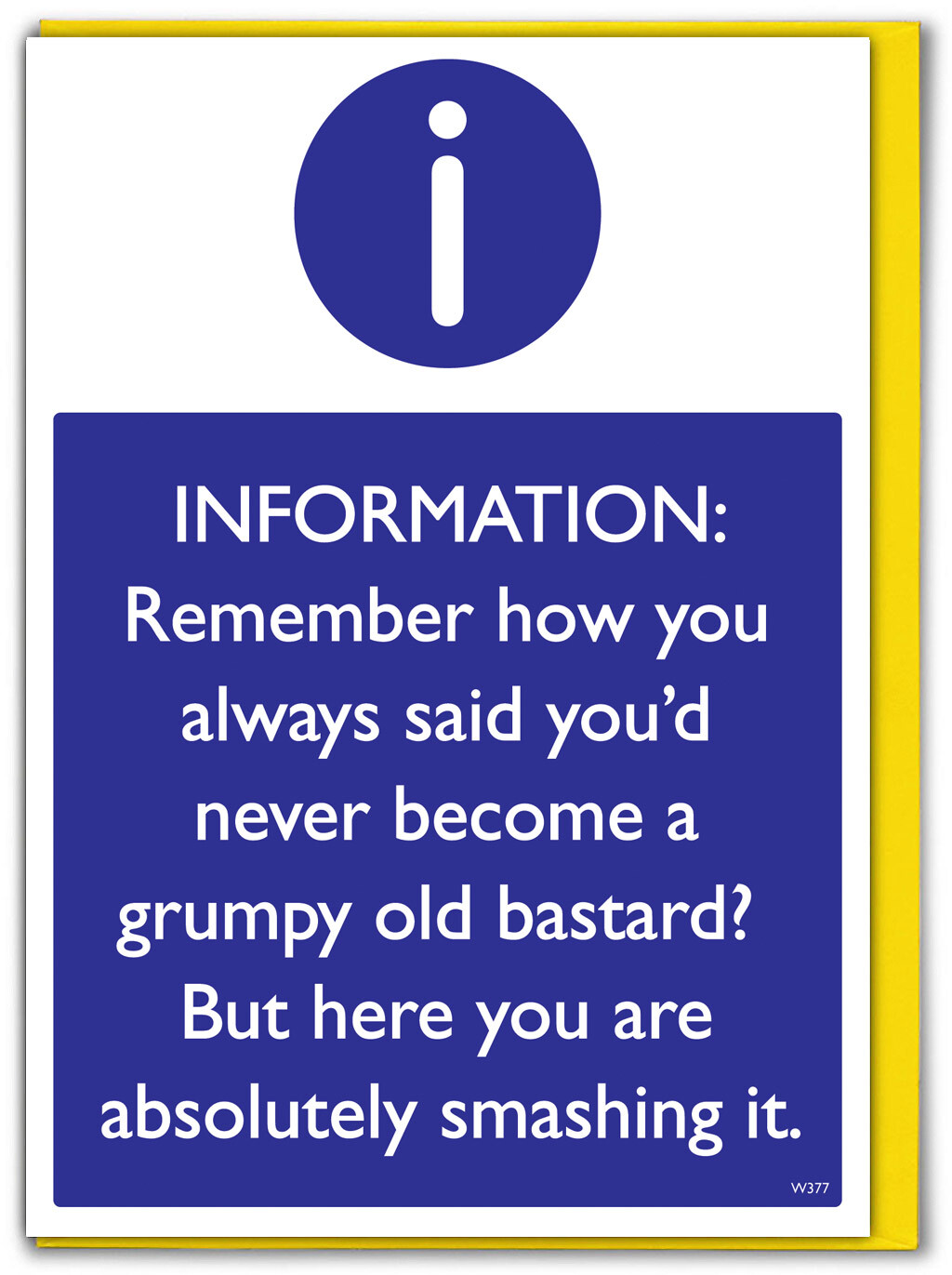 Funny Birthday Card Witty RUDE Amusing Comedy Humour Cheeky Grumpy Old Bastard