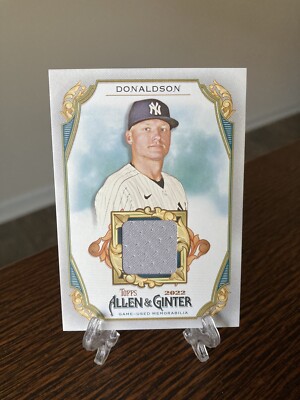 D1696 Josh Donaldson 2022 Topps Allen & Ginter Yankees Patch #AGRB-JD SP MVP