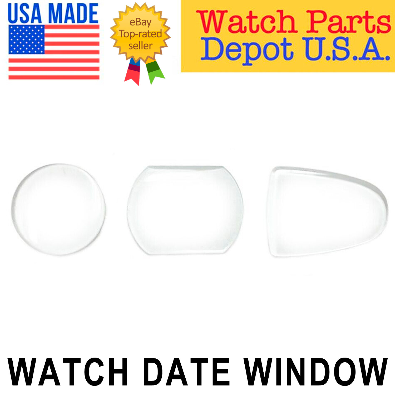 1 x Watch Bubble Magnifier Magnify Mineral Crystal Glass Date Window Lens