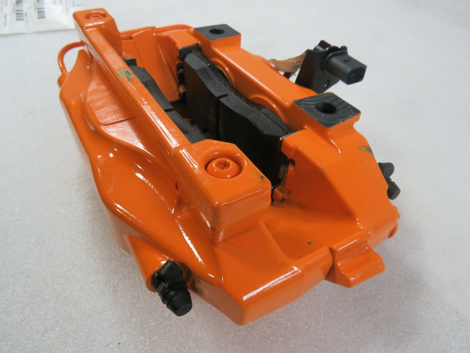 Lamborghini Huracan, RH, Rear Brake Caliper, Orange, Scratched, P/N 4T0615406H