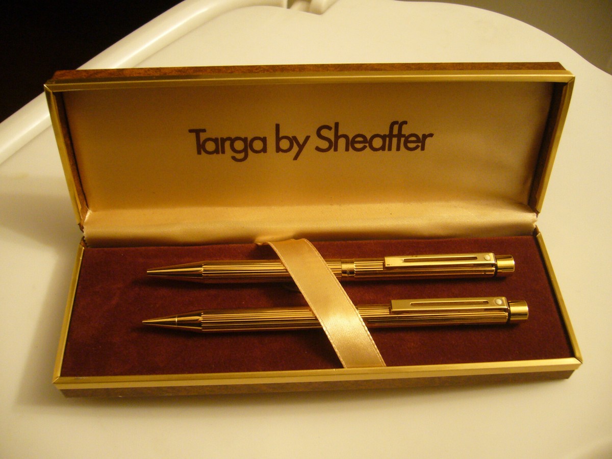 Vintage NOS Sheaffer Targa 1005 Gold Electroplated Ballpoint Pen
