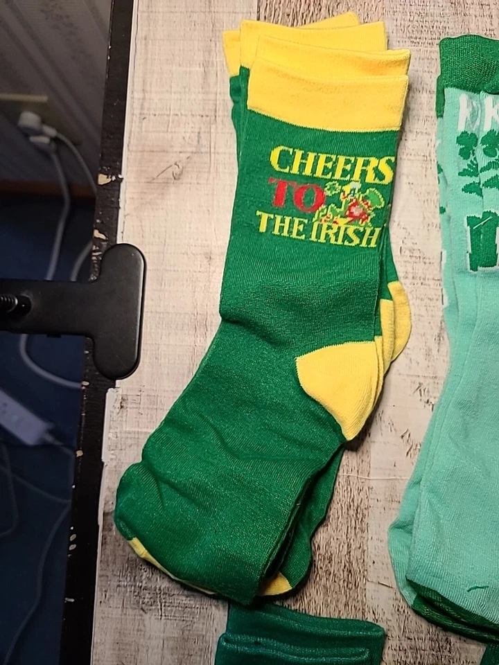 Calcetines Let's Get St Patrick's Day Started 12 pares NUEVOS EN CAJA. Hombre Talla 6-12 Foto 2 de 4