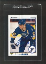 Mike Lalor Signed Auto 1990 Upper Deck Hockey #40 Autograph