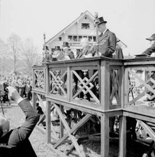 President Bruderer at Ausserrhoden voter s meeting 1949 Old Photo