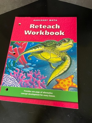 harcourt math reteach workbook pupil edition grade 4 - Brand New , never used.