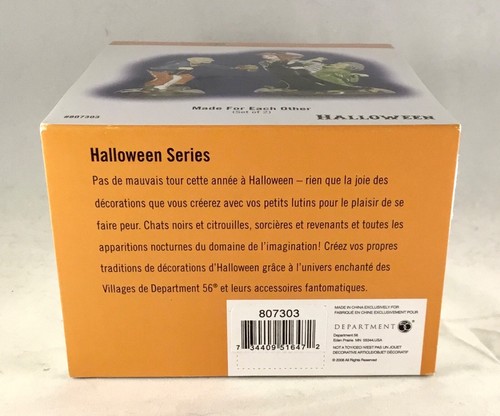 Dept 56 FATTI L'UNO PER L'ALTRO Set di 2 Halloween 807303 Vedova Nera REPARTO D56 - Foto 4 di 6