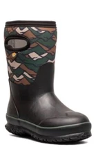 BOGS Grasp Camo Black Boys  Kids Size US 10 waterproof Rain Winter Boot