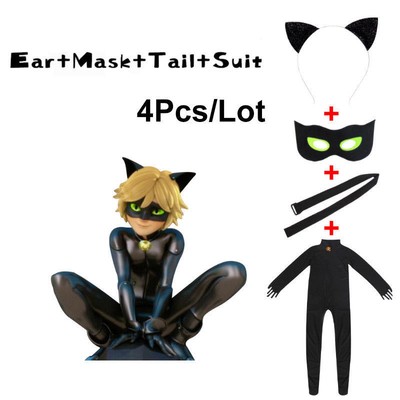 Uk Miraculous Ladybug Black Cat Cosplay Noir Adrien Agreste Suit Costume Cute Ebay