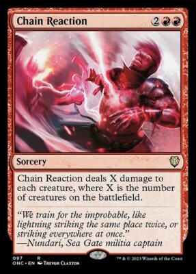 Chain Reaction ~ Commander: Phyrexia: All Will Be One [ NM ] [ Magic MTG ]