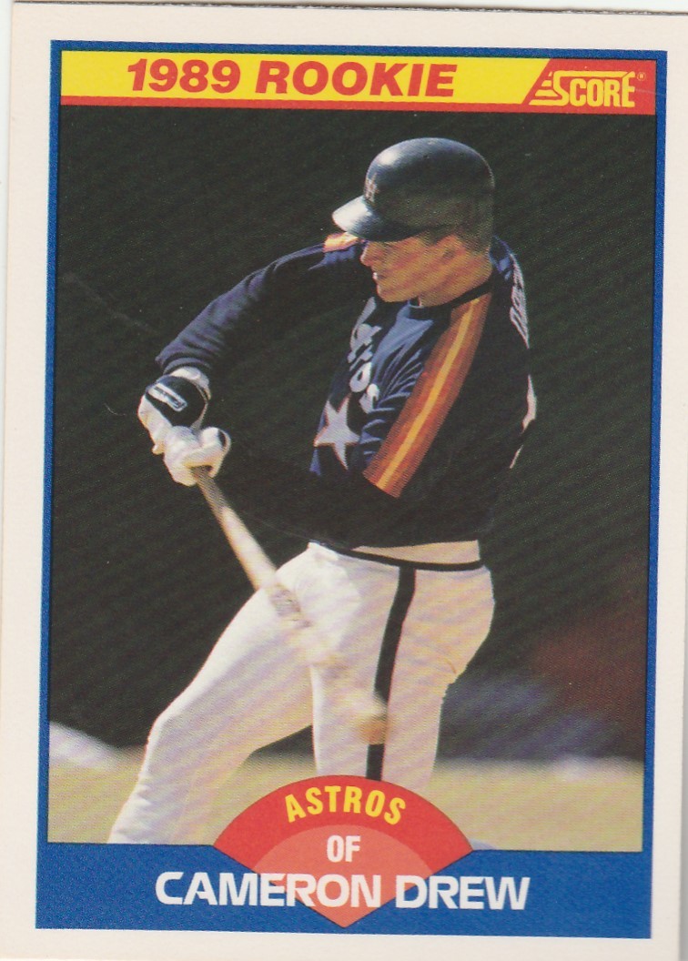 FREE SHIPPING-MINT-1989 Fleer #643 CAMERON DREW ASTROS