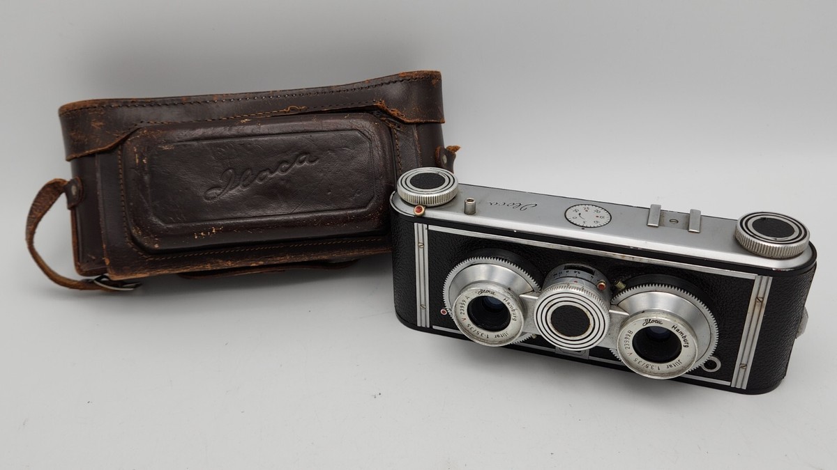 ILoca VEROフィルムカメラ　アンティーク Vintage Iloca Stereo II Camera w/ Hamburg Jlitar 35mm F3.5 Lenses