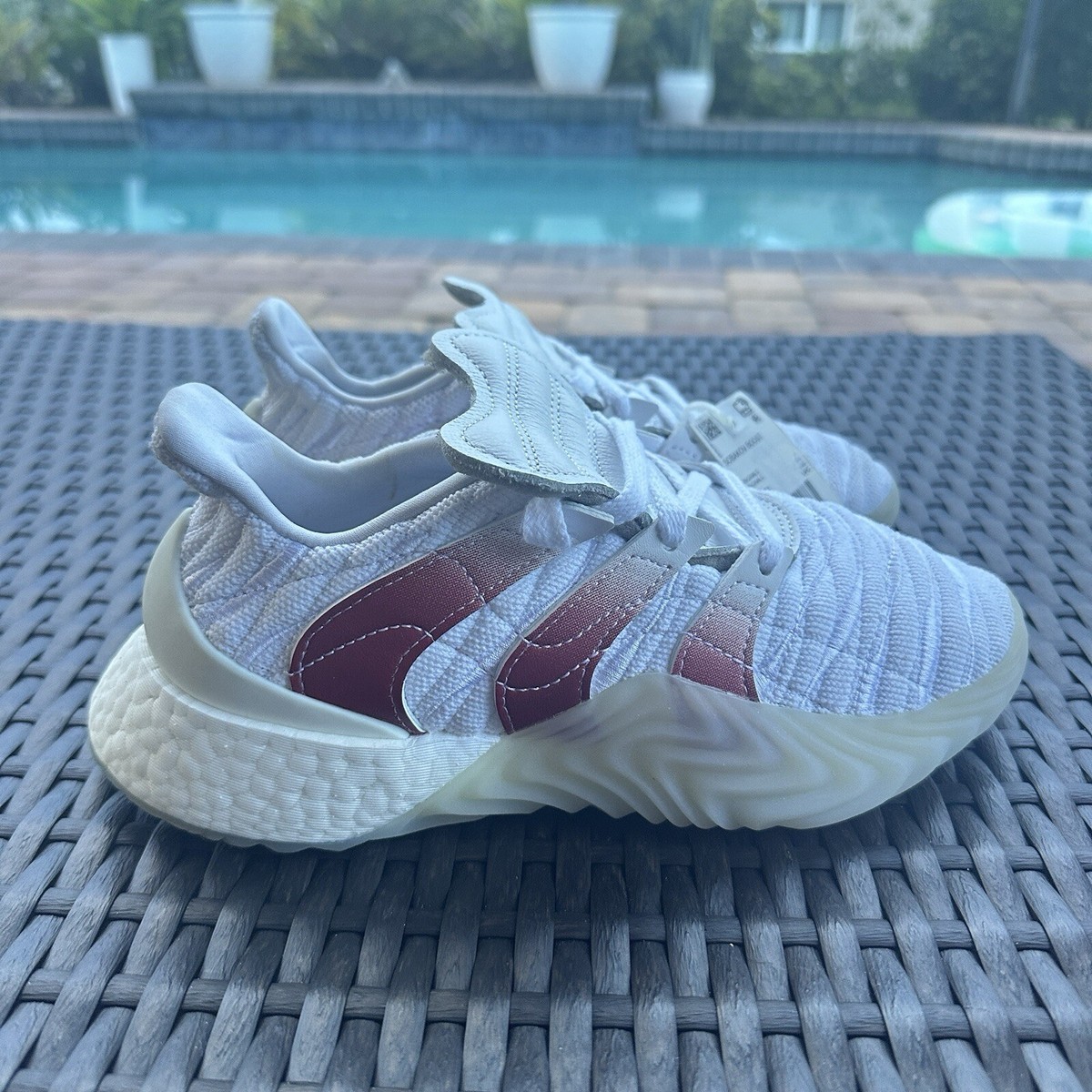 Adidas Sobakov Scarlet Red Off White Mens Trainers Sneakers Men's Sneakers Sobakov Adidas Price RARE? Adidas  main image 4
