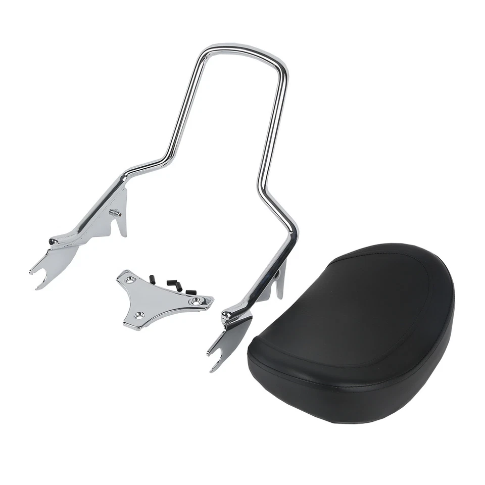 Respaldo barra Sissy/portaequipajes/herrajes de acoplamiento aptos para Harley Touring 14-25 Foto 3 de 4
